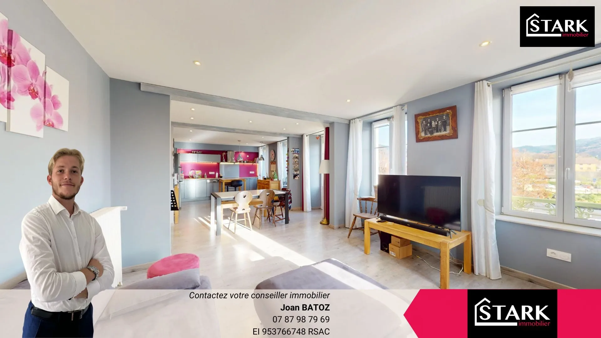 Appartement de 108 m² à Giromagny avec balcon, garage, 3 pièces
