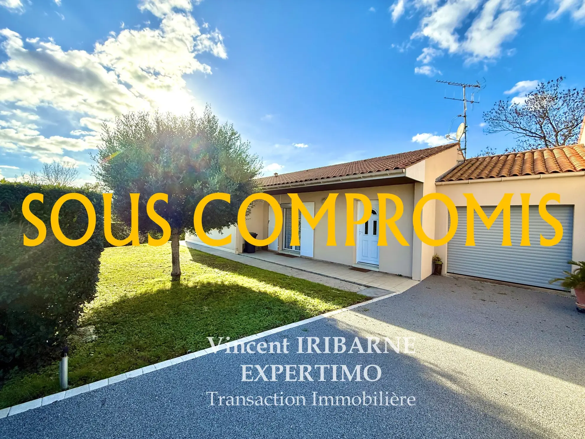 Maison de plain-pied avec jardin et garage à Saintes Recouvrance