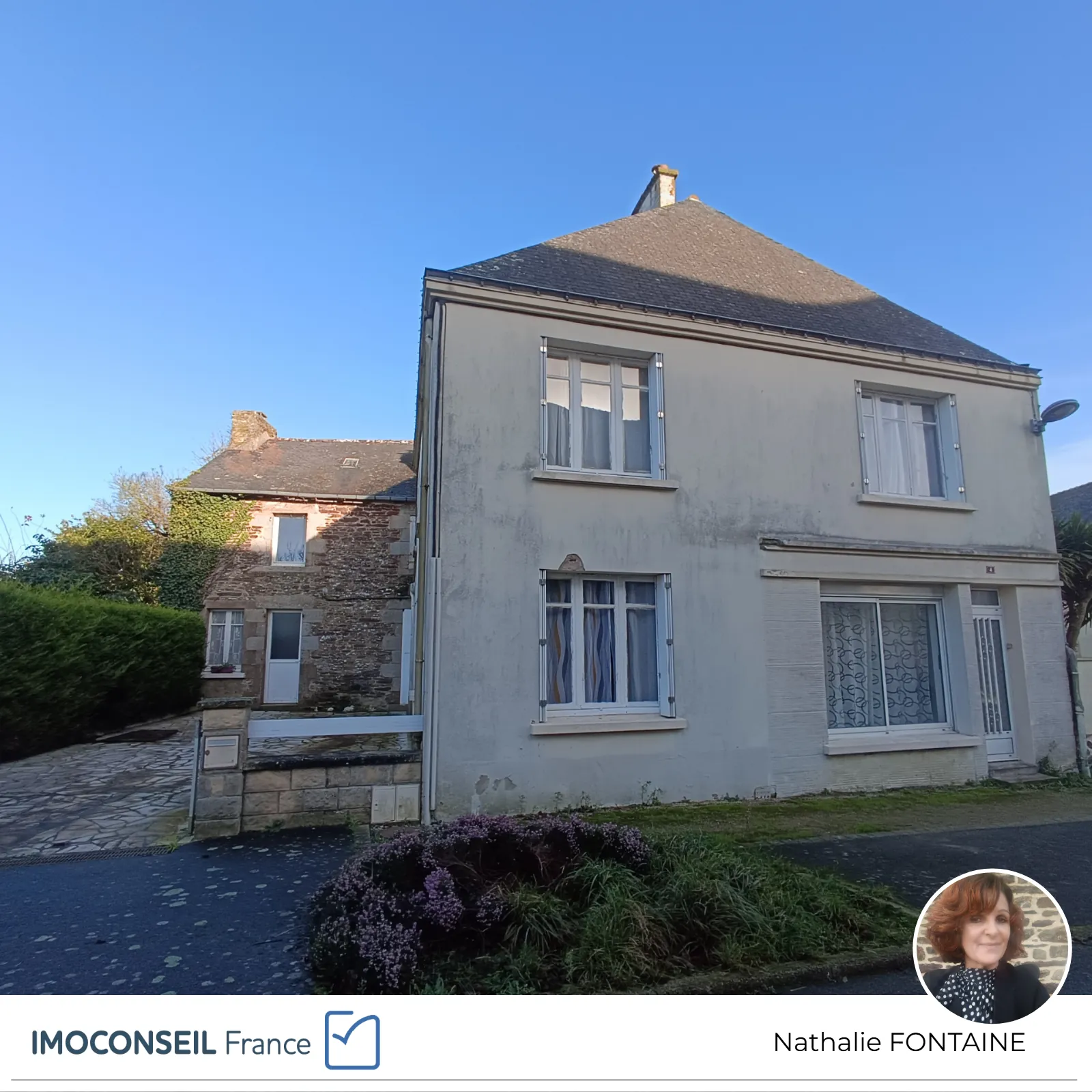 Charmante maison de village avec dépendance et jardin à Saint Brieuc de Mauron