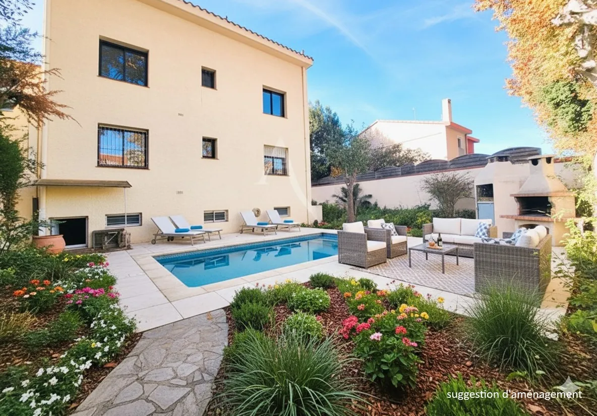 Appartement duplex T5 avec jardin privatif et garage à Perpignan