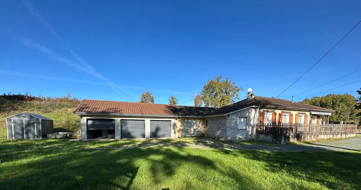 Magnifique maison de plain-pied à Vergt avec grand terrain et 7 chambres