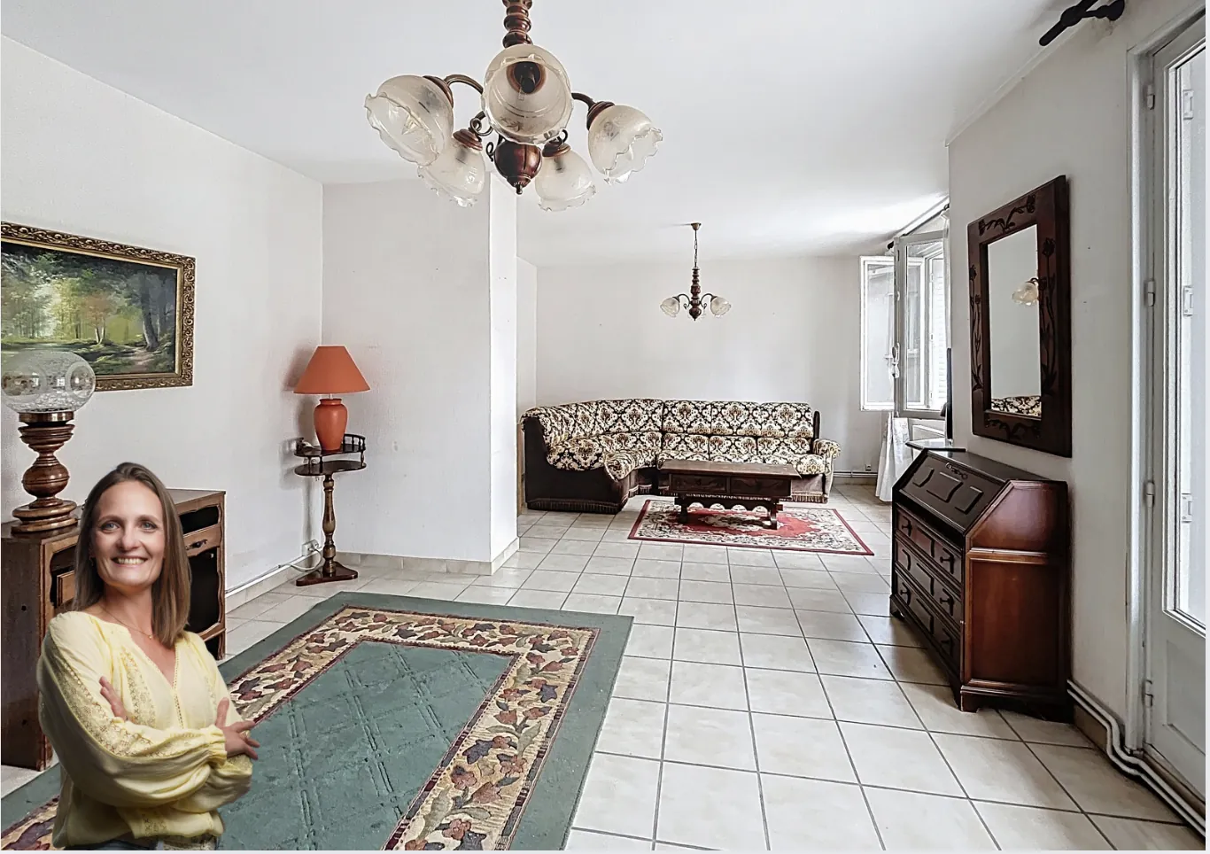 Appartement traversant de 67m² à Grenoble, Balcon, Cave, Proche tramway