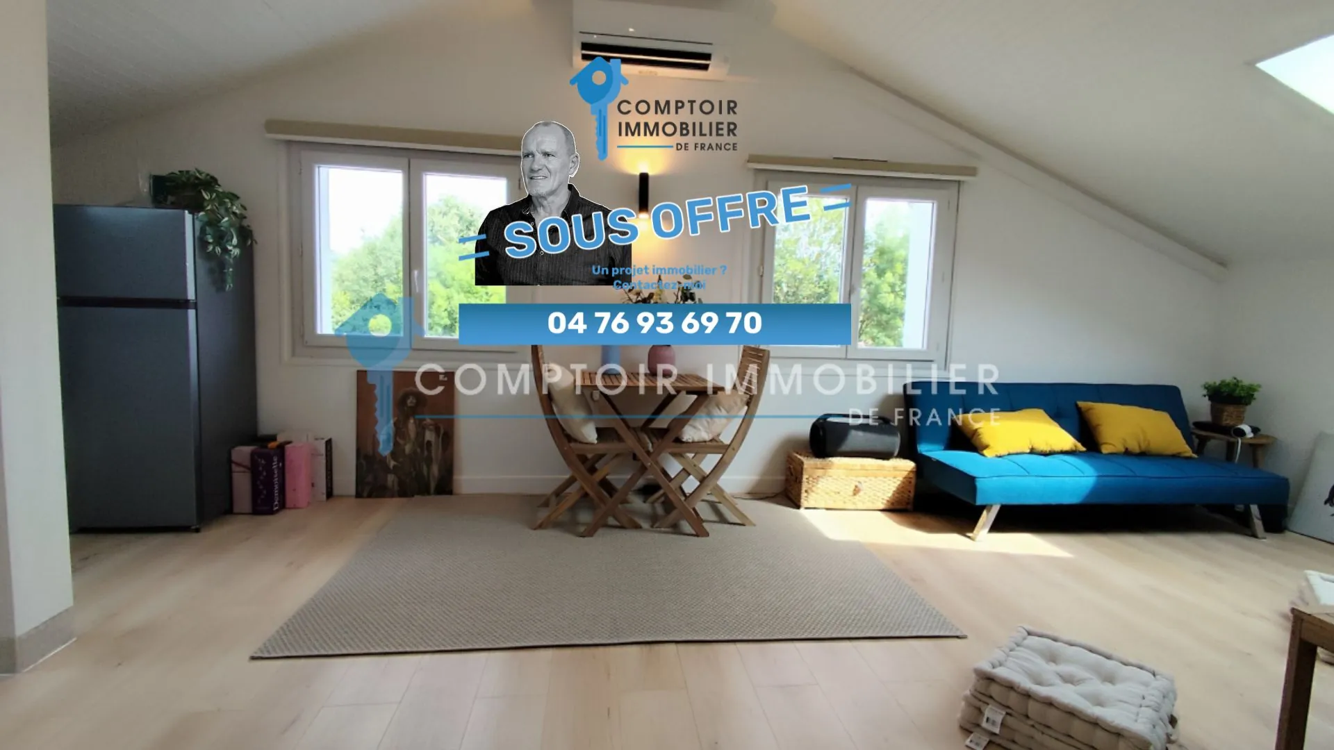 Appartement 91m² à Montferrat face au lac – Grande surface, parking privé