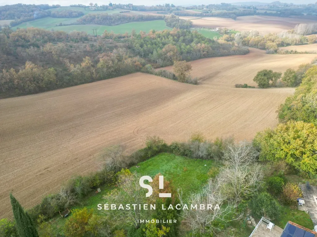 Terrain constructible de 1028 m² à Saliès, proche Albi, vue dégagée et environnement paisible