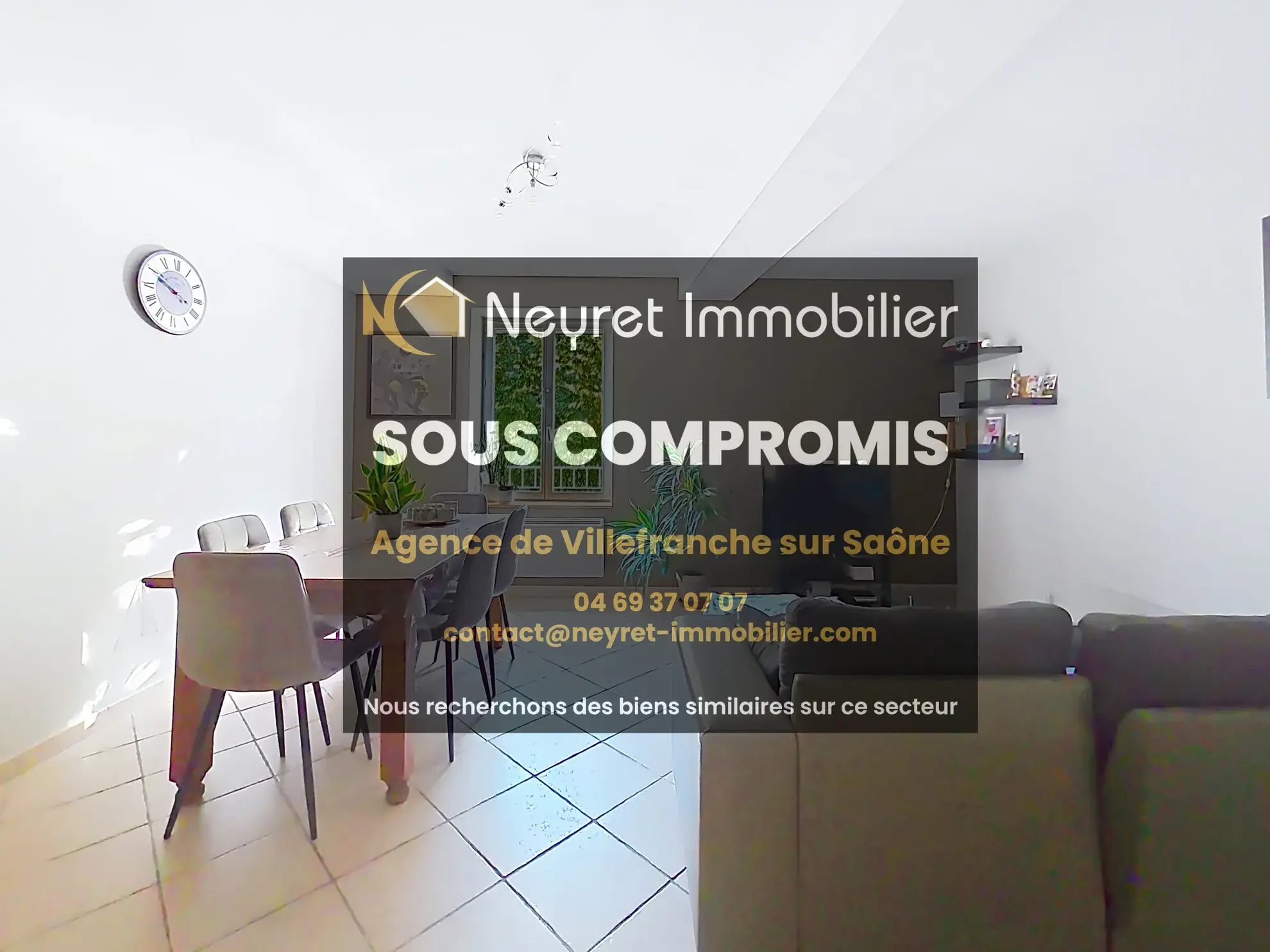 Appartement T3 à Fareins de 60 m² avec cave et stationnement