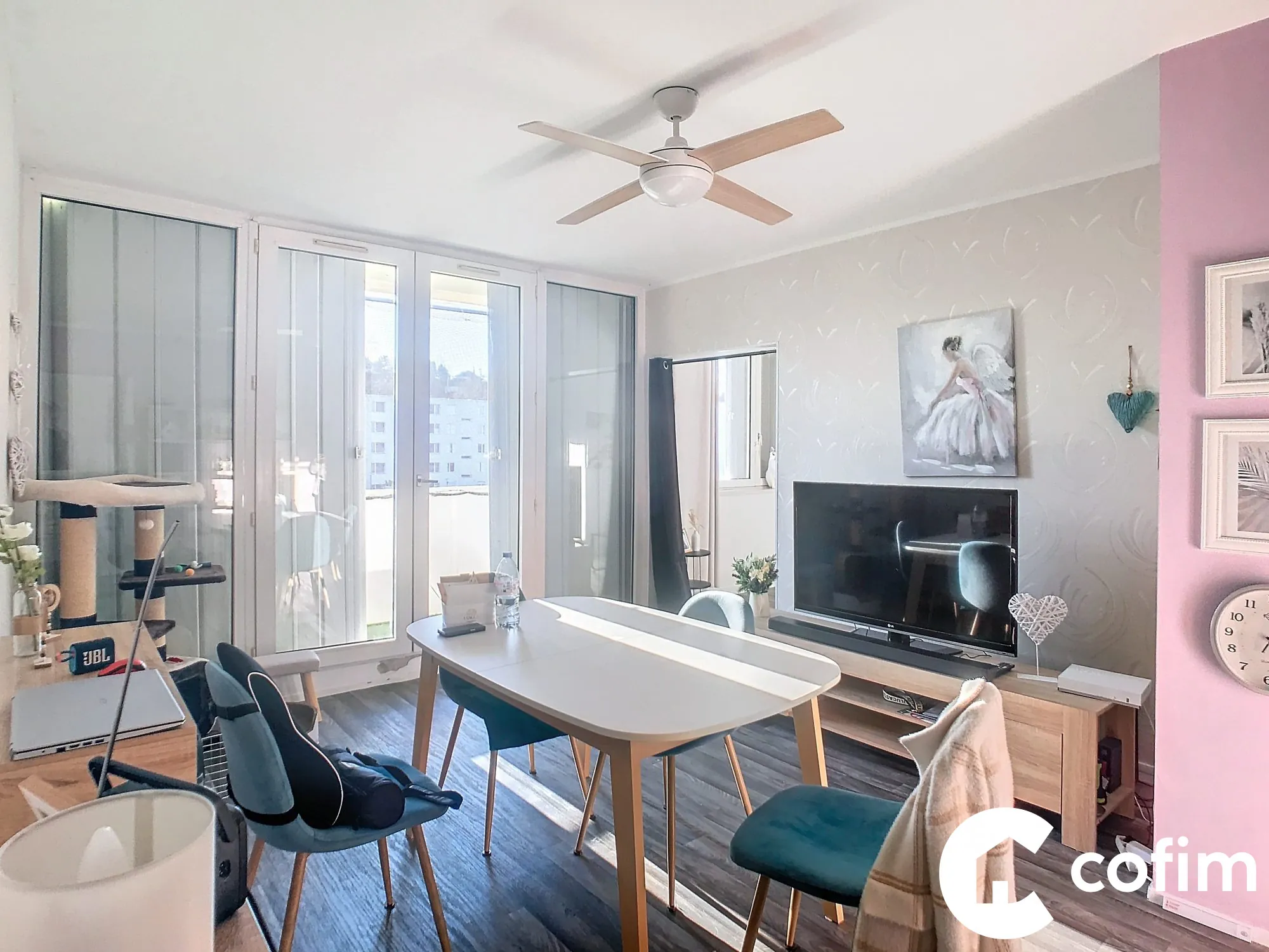 Appartement T3/4 à Mourenx avec balcon et cave