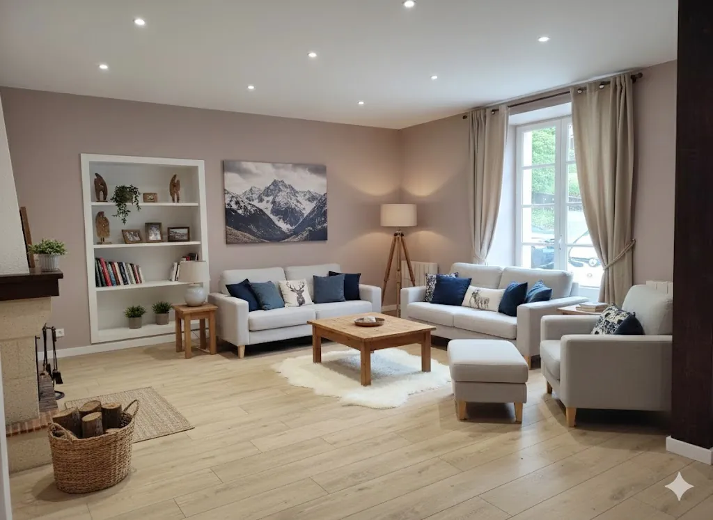 Maison rénovée de 137 m² à Bagnères-de-Luchon avec jardin et parking 