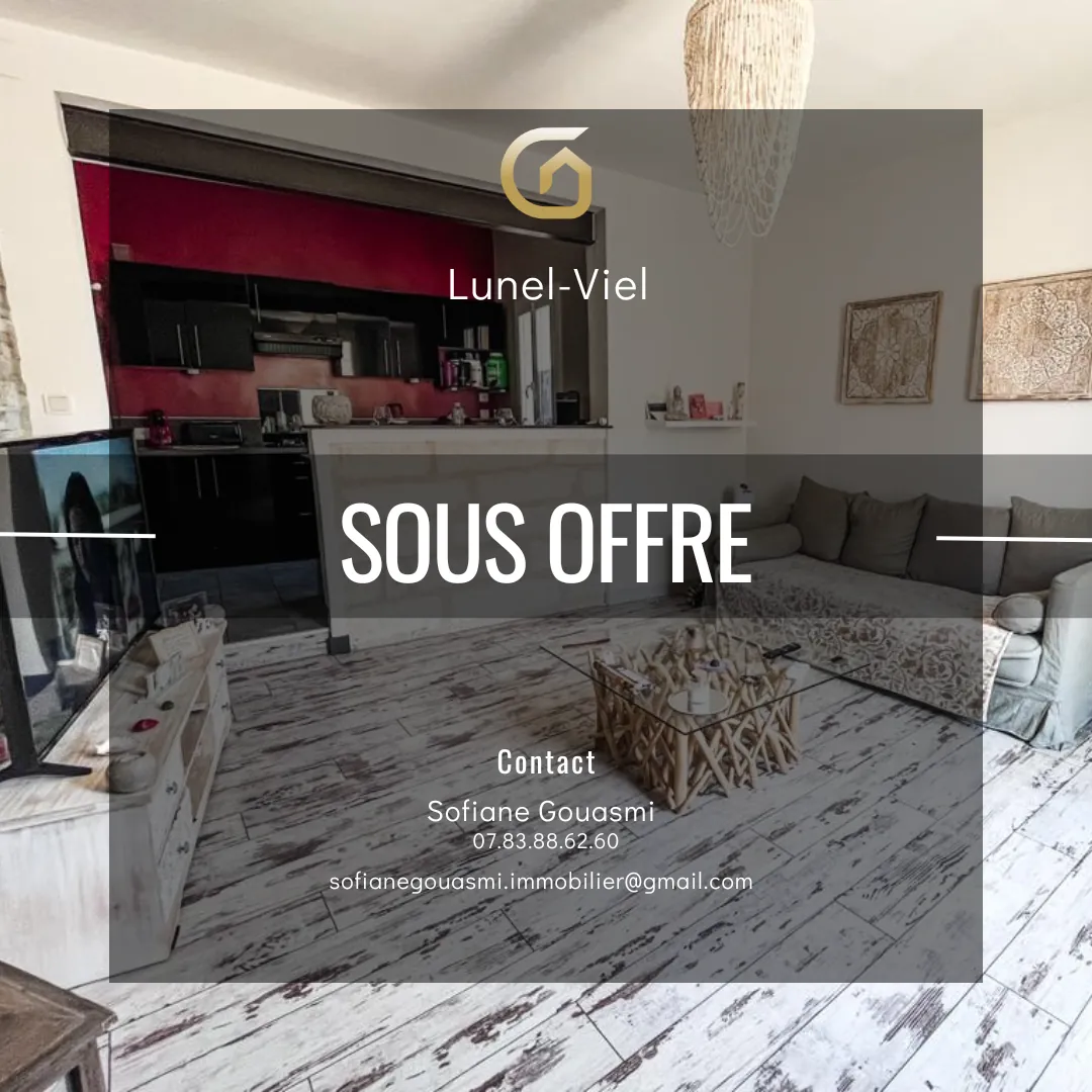 Maison de village sans extérieur à Lunel-Viel – Charmante et pratique