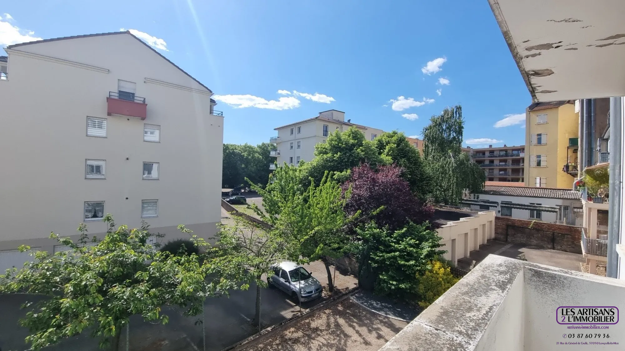 Appartement F3 de 73 m² avec balcon à Metz Queuleu, chauffage gaz