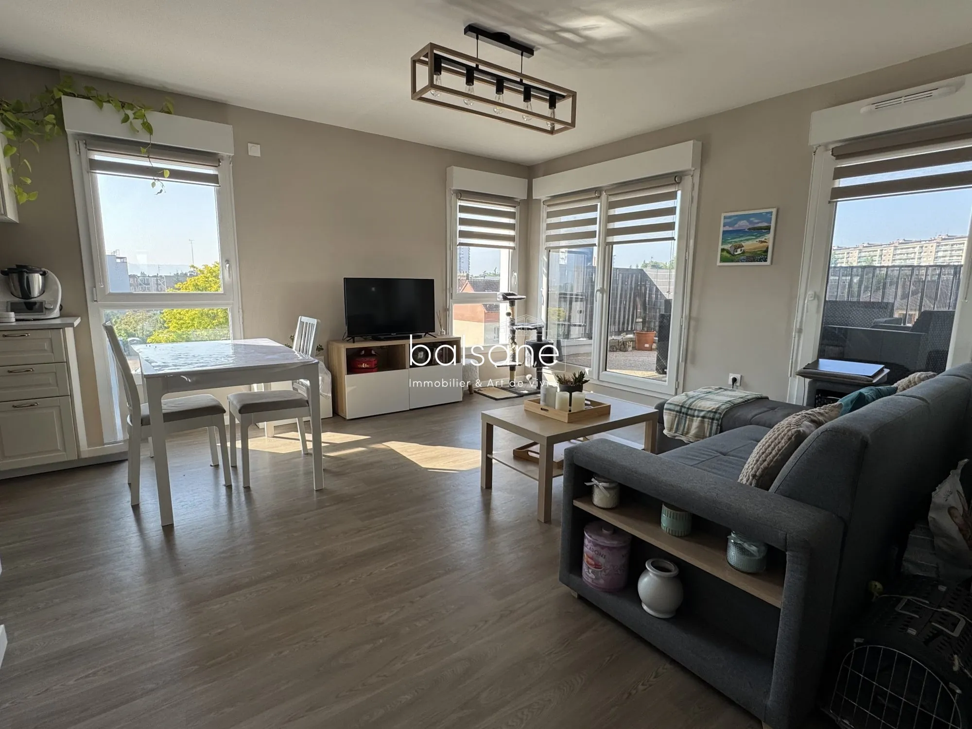 À vendre appartement 3 pièces lumineux avec terrasse à Sotteville-lès-Rouen