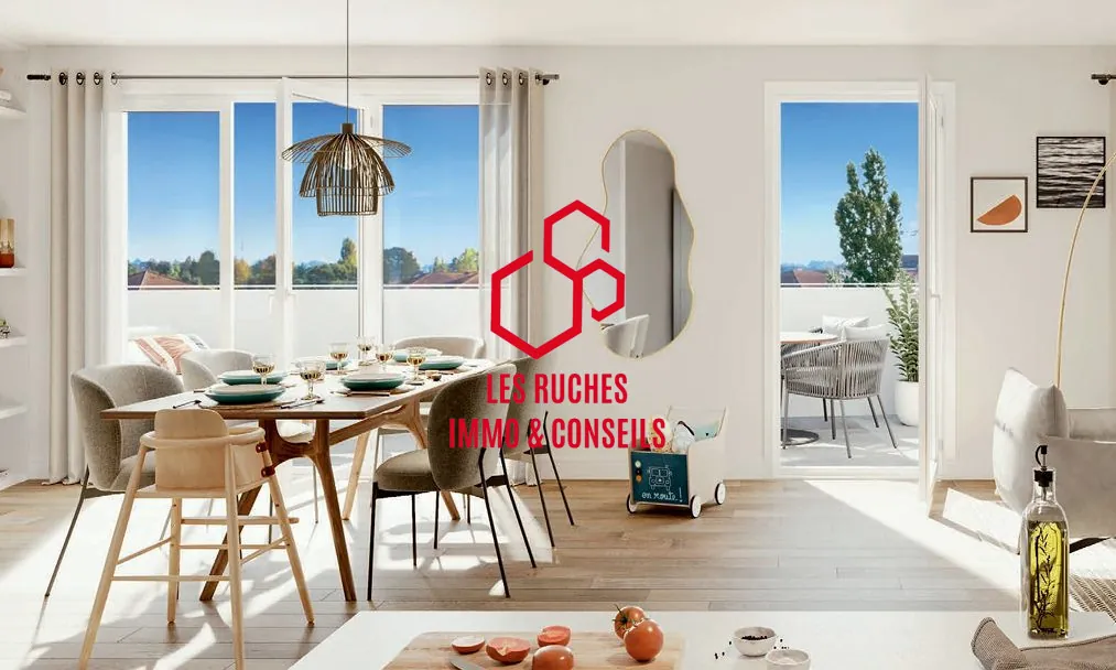 Appartement T2 à vendre à Meaux - 46,40 m² avec balcon et vue imprenable