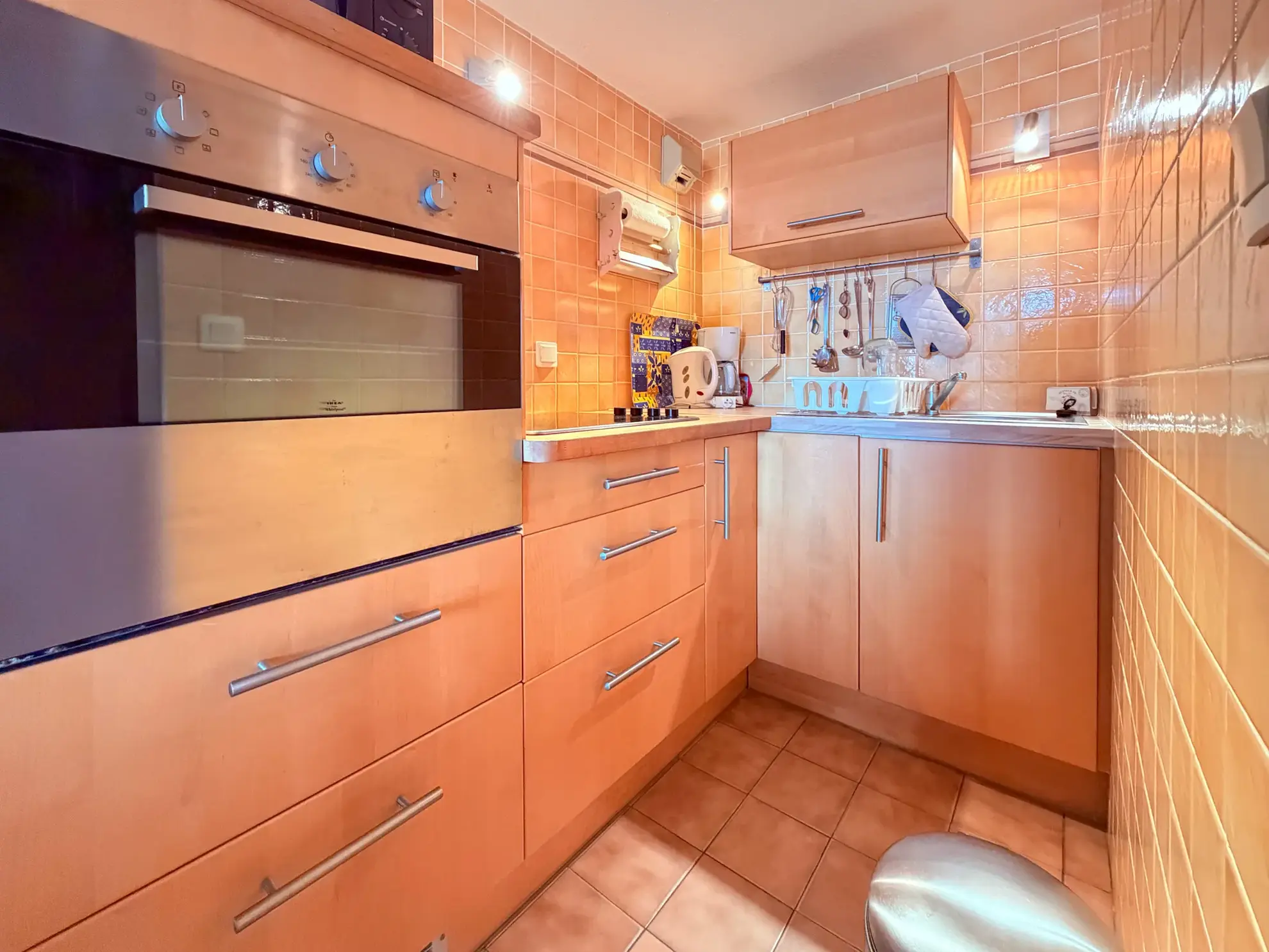 Appartement T2 cabine avec vue mer à La Londe - Dernier étage avec terrasse 