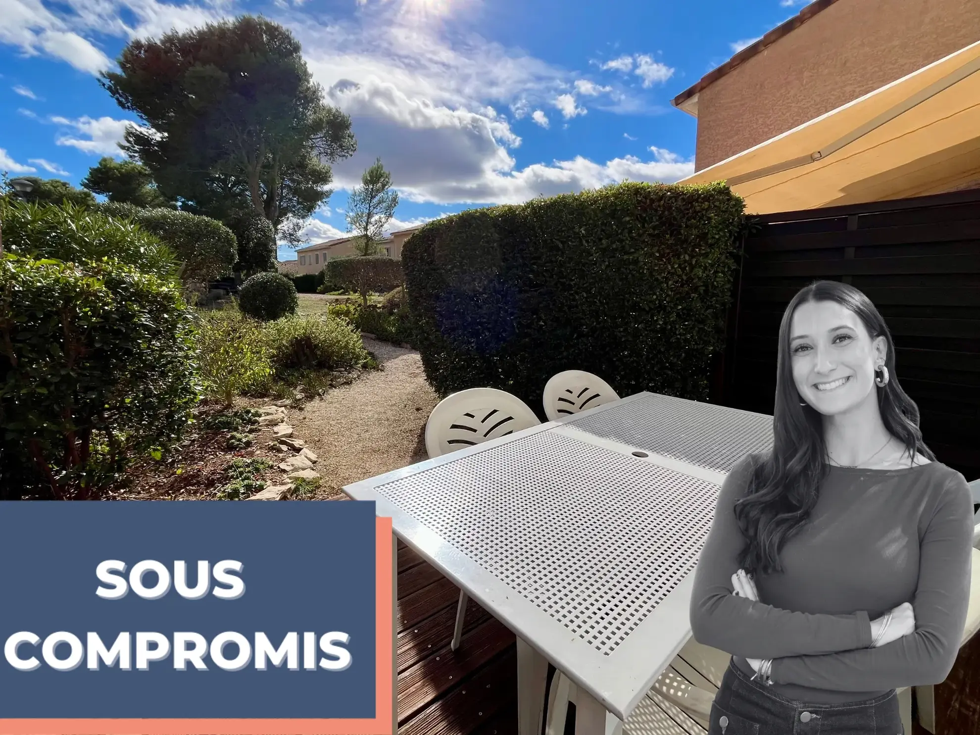 À vendre maison de 50 m² avec deux terrasses à Calvisson dans résidence avec piscine