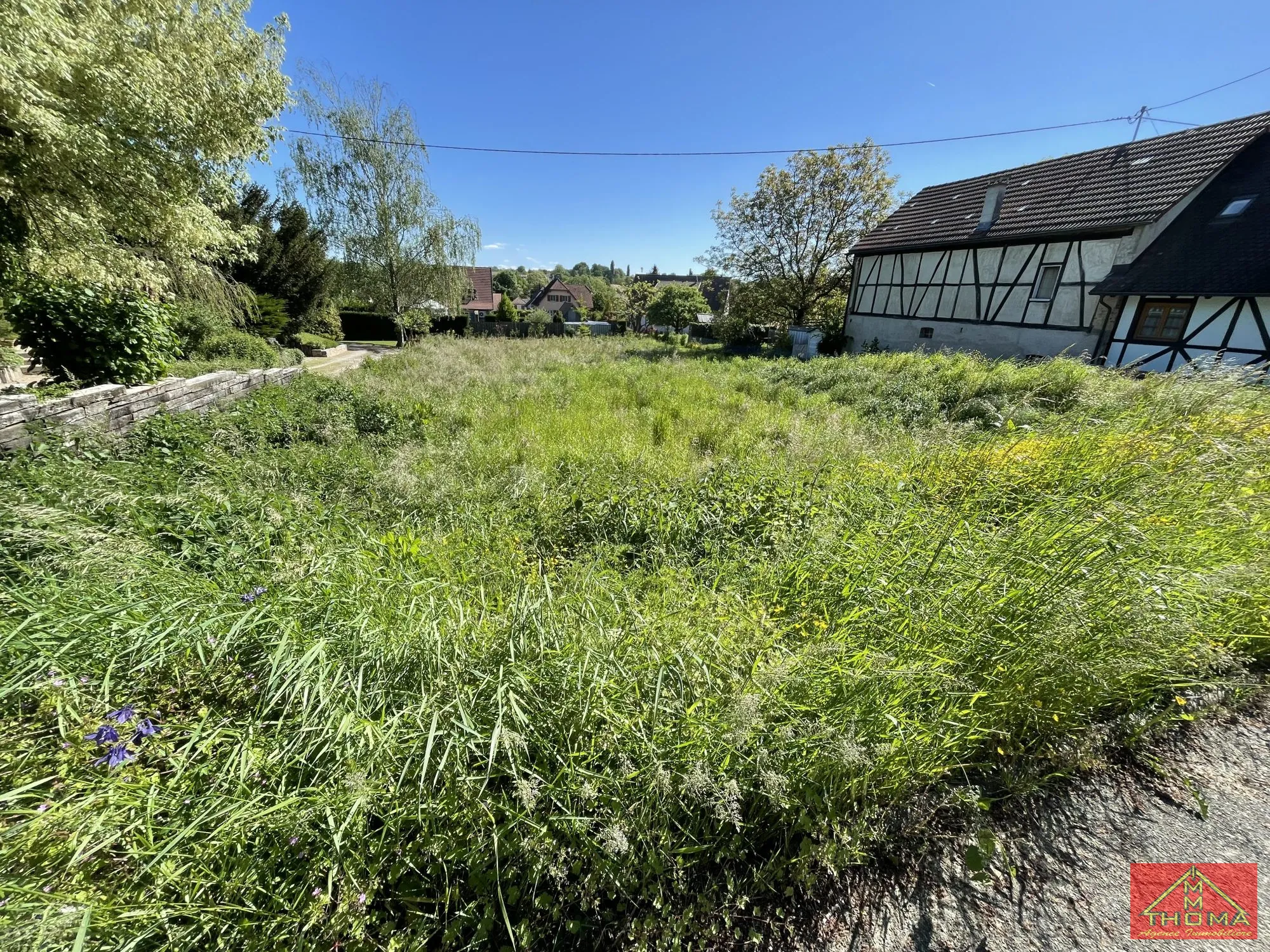 Terrain constructible viabilisé de 787 m² à Berentzwiller - Cadre paisible et pratique 