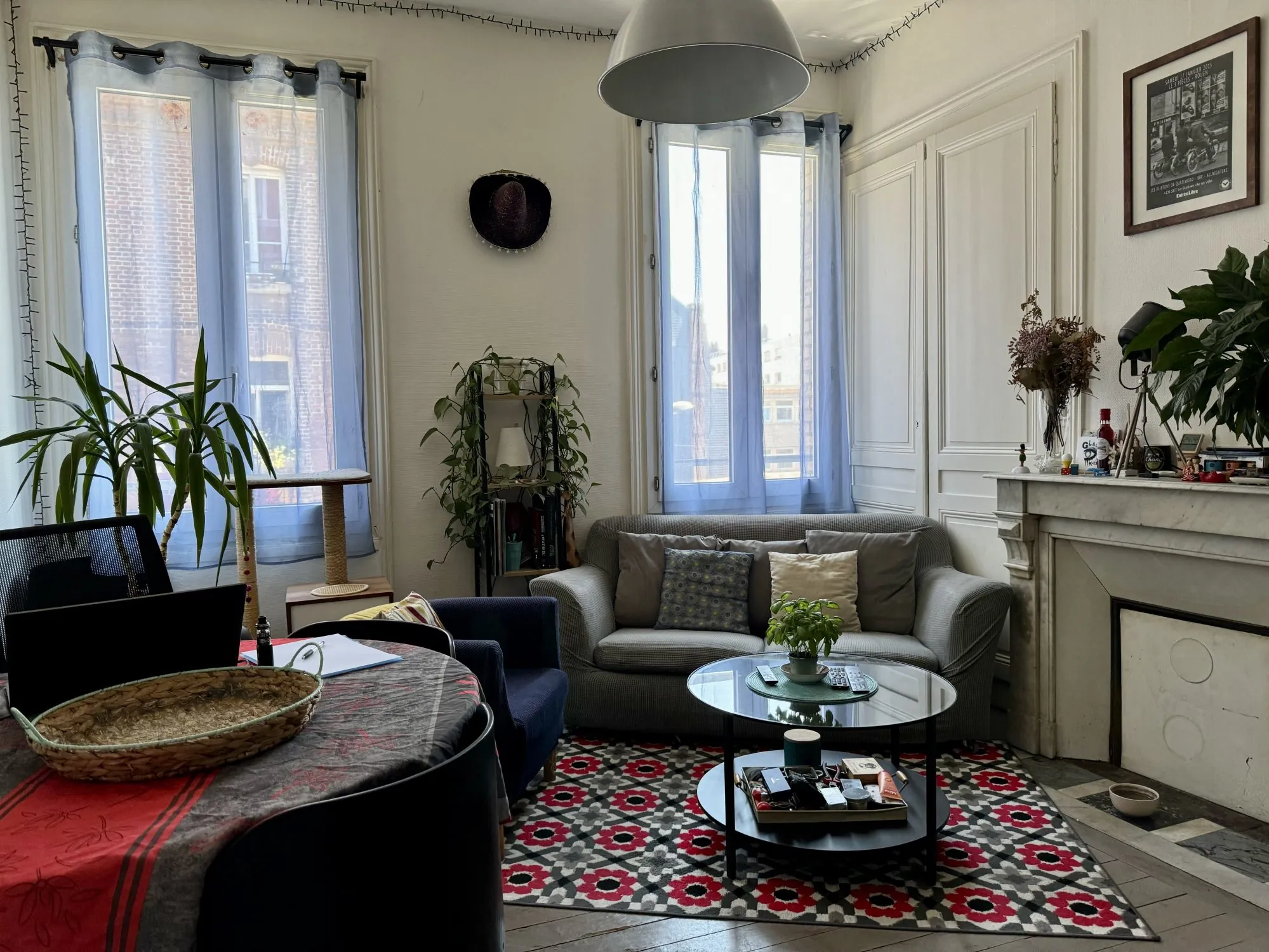 Appartement T2 en hyper centre à Rouen, loué, 46 m², secteur Église Saint Maclou