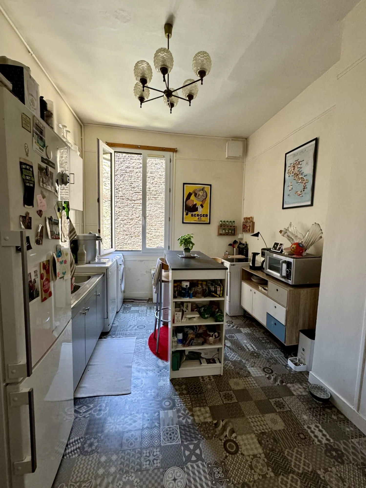 Appartement T2 en hyper centre à Rouen, loué, 46 m², secteur Église Saint Maclou 