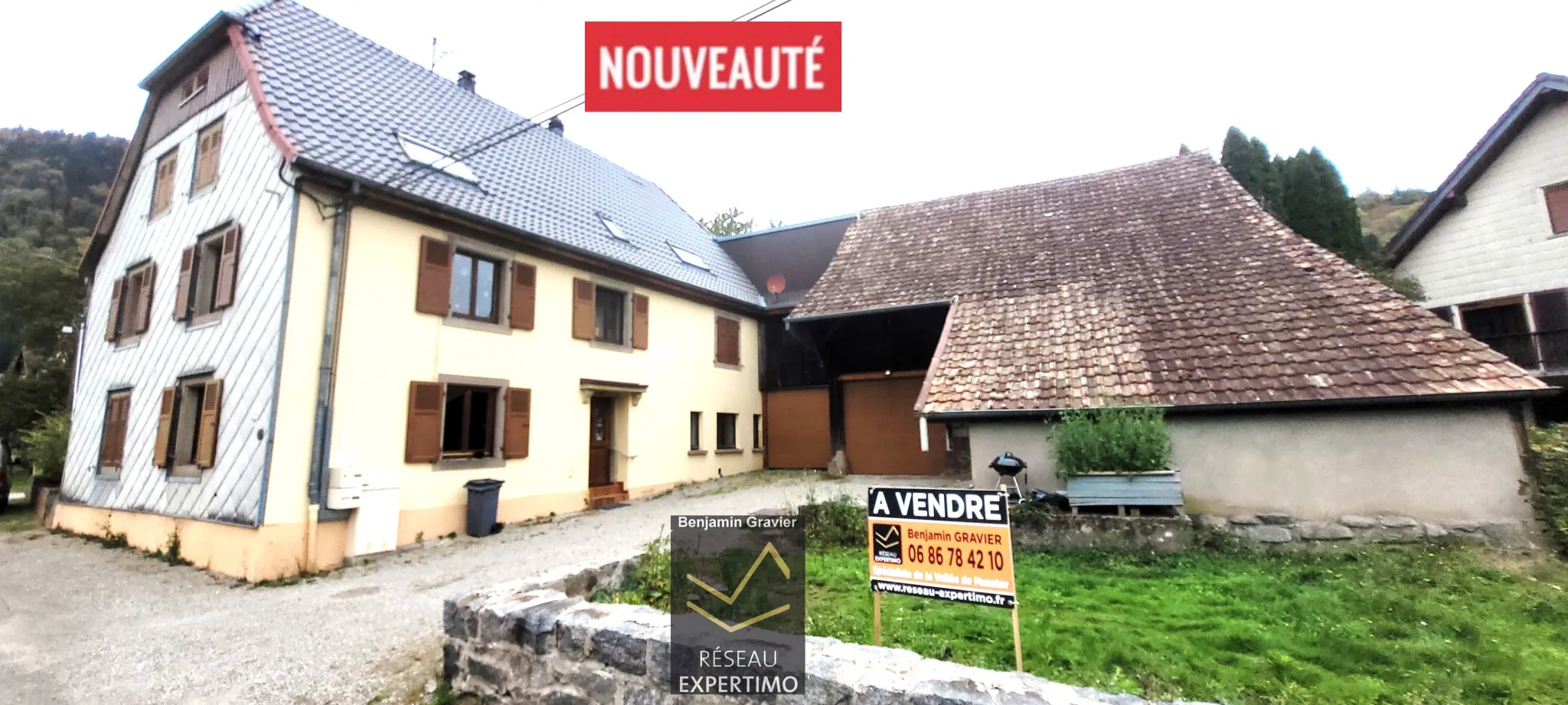 Immeuble de rapport à Metzeral avec deux grands appartements loués