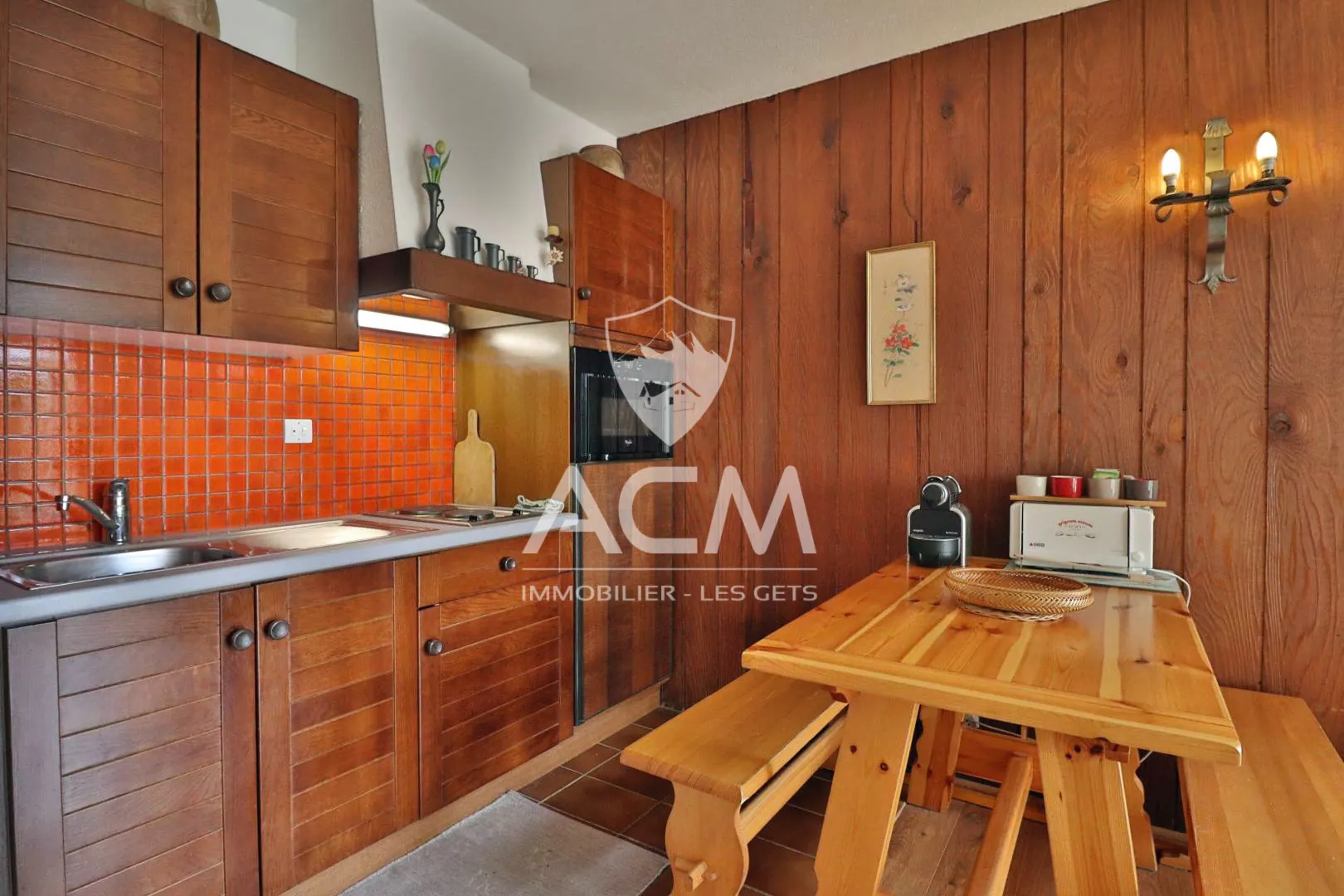 Appartement à vendre aux Gets avec terrasse et jardin privatif 