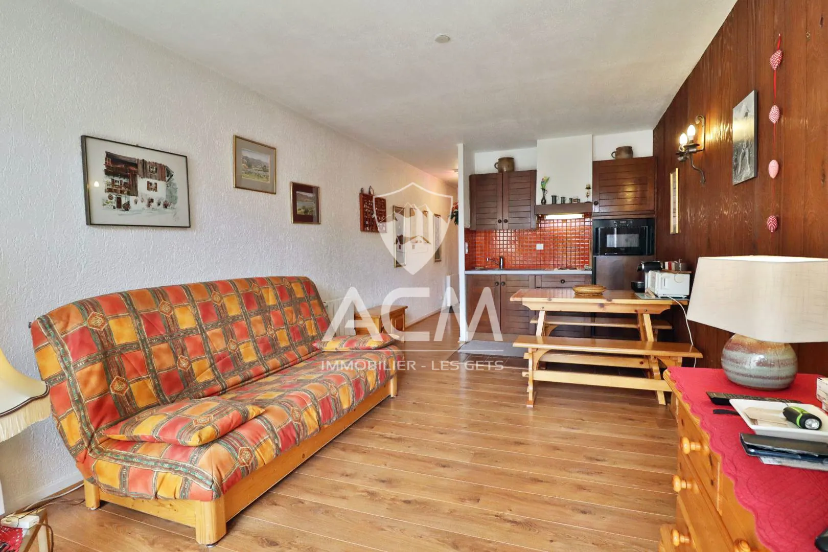 Appartement à vendre aux Gets avec terrasse et jardin privatif 