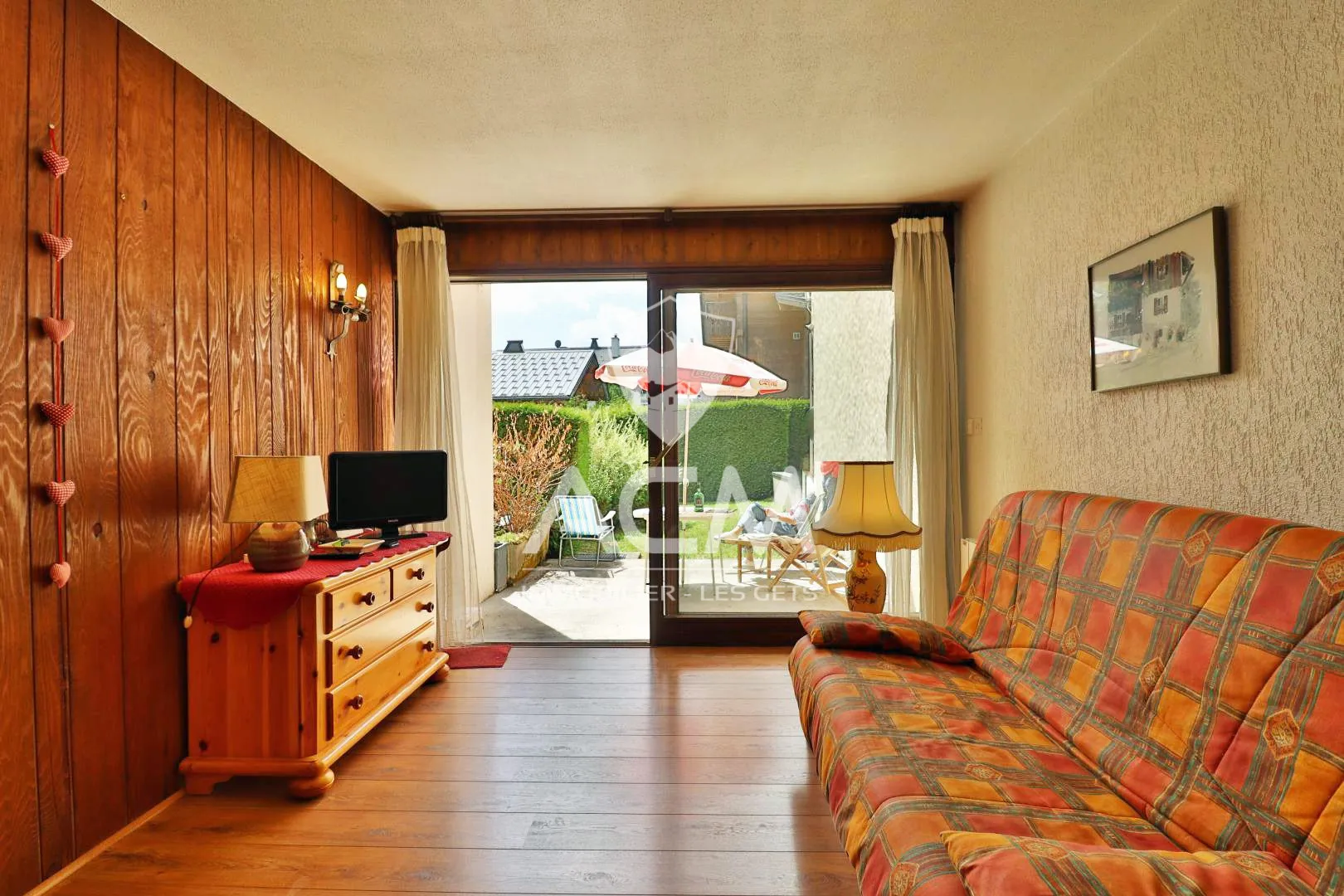 Appartement à vendre aux Gets avec terrasse et jardin privatif