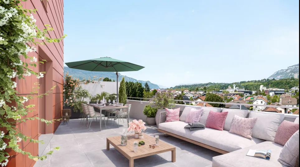 Appartement 2 pièces neuf à Cognin (73160) prêt en 2027 avec parking