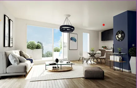 Jolie appartement T2 neuf à Mantes-la-Ville, livraison 2026, 43.55 m²