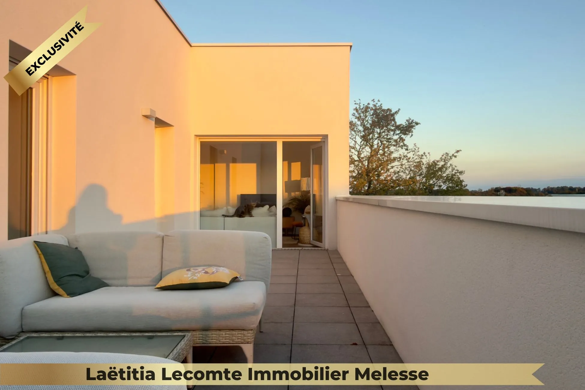 Appartement T2 récent avec grande terrasse à La Chapelle-des-Fougeretz