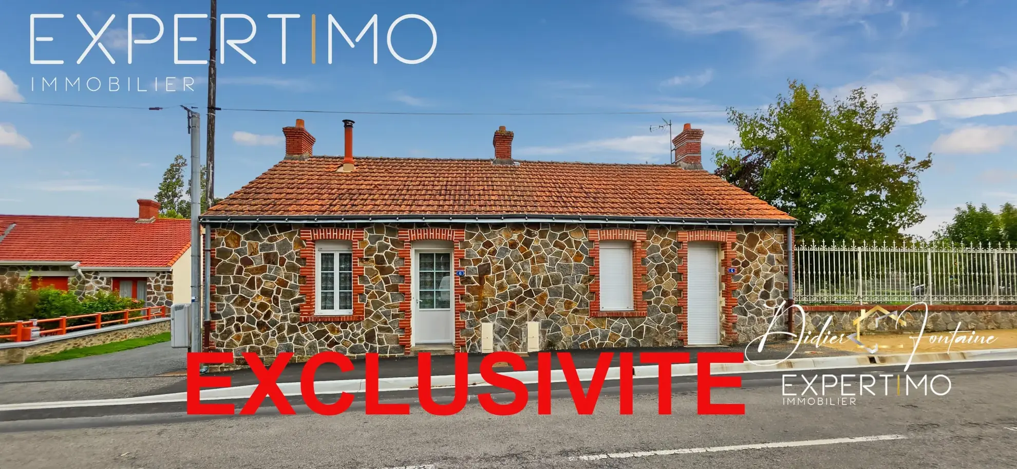 Ensemble immobilier de plain-pied avec 2 logements indépendants à Saint-Hilaire-de-Chaleons