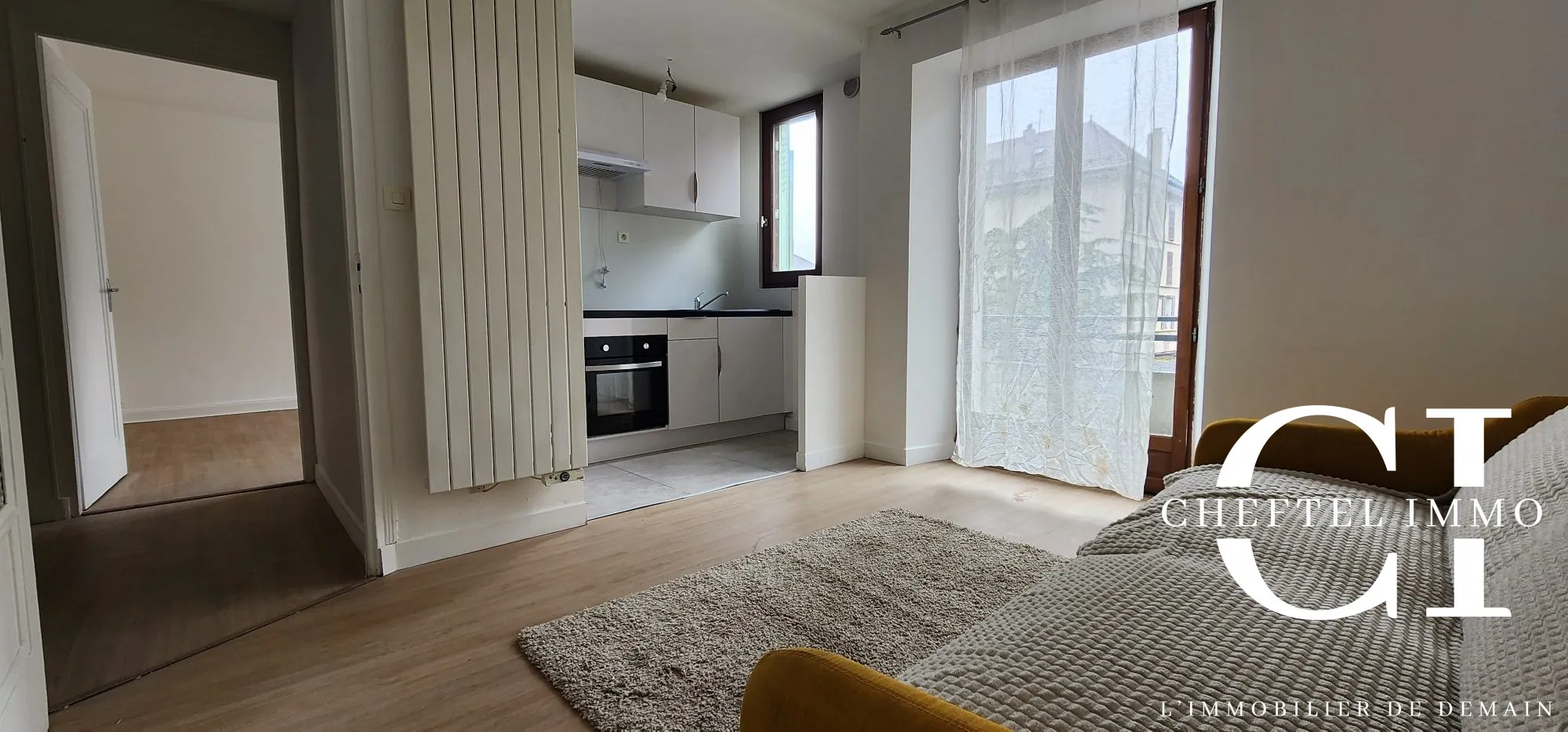 Appartement T3 lumineux avec cuisine équipée à Cluses, centre-ville