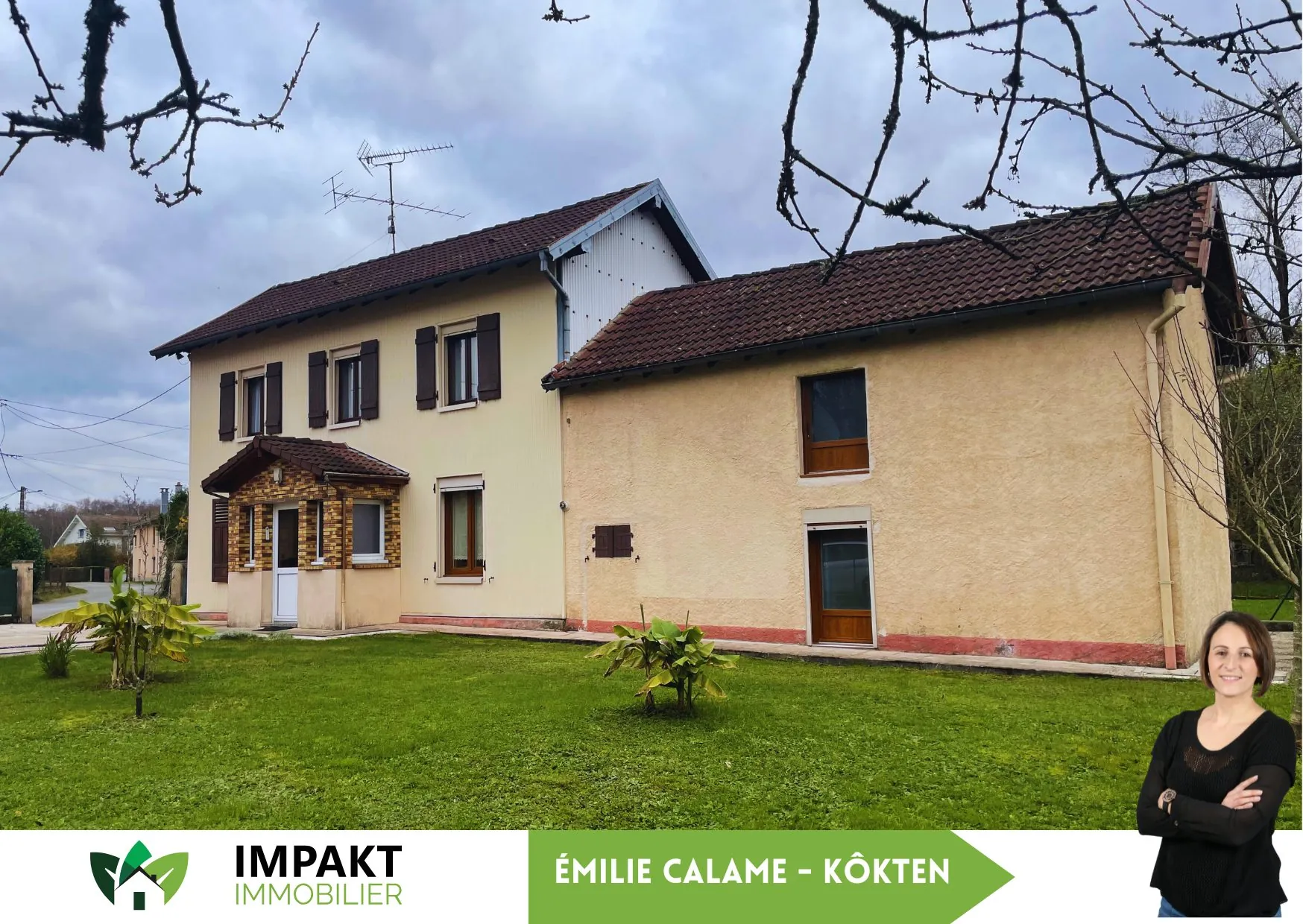 Maison de village avec terrain et dépendances à Ronchamp - Calme et confort