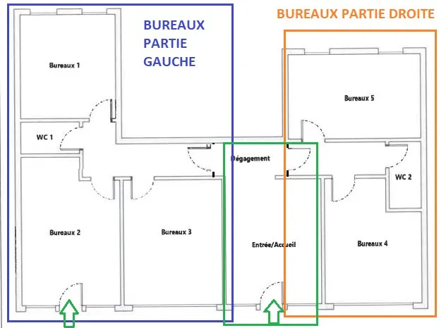 Local commercial de 100 m² à Hagondange avec plusieurs bureaux et stationnement 