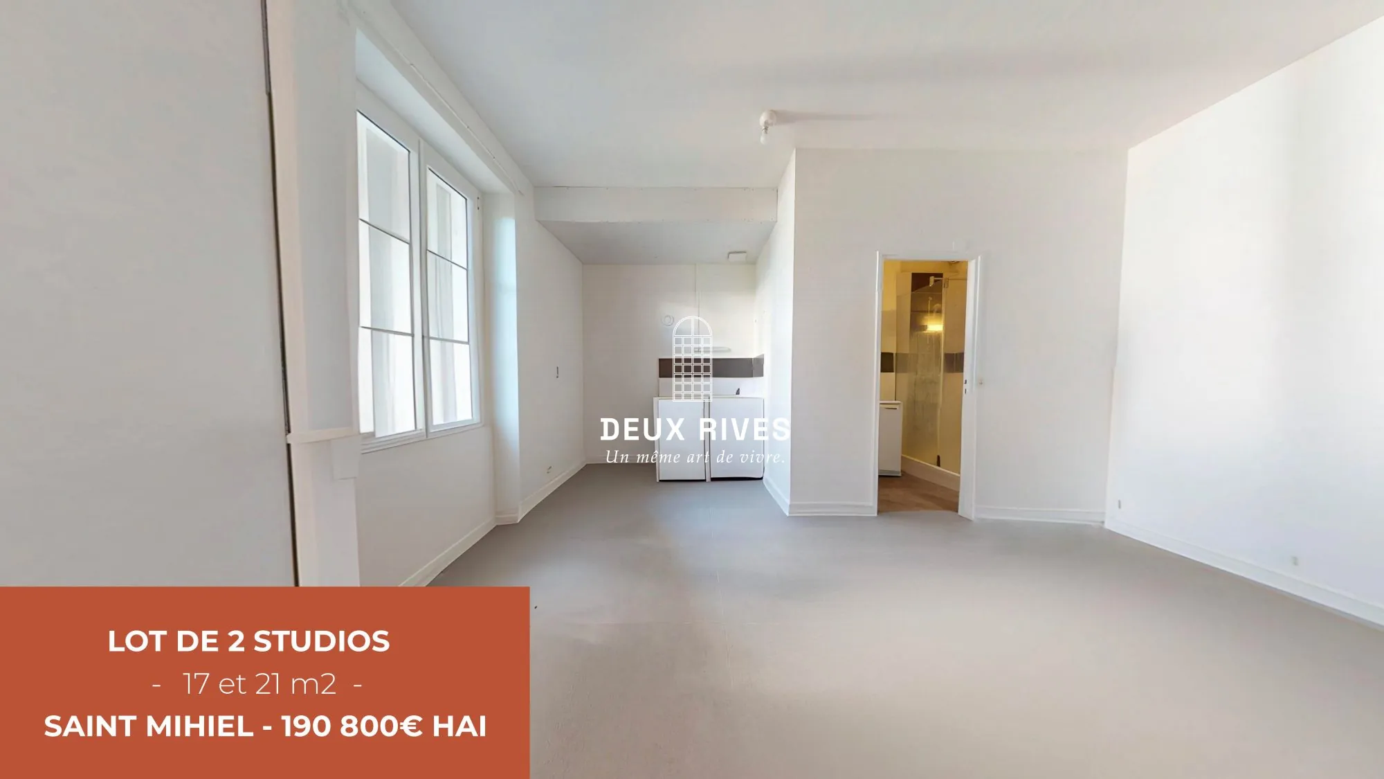 Achat de deux studios en rez-de-chaussée dans le quartier Saint-Mihiel à Nantes