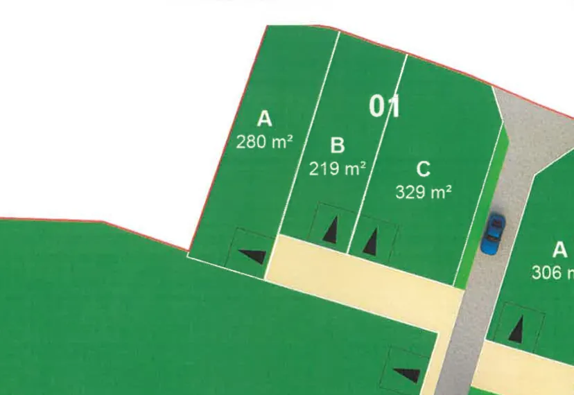 Terrain viabilisé à 600m des remparts de Guérande - Projet de construction autorisé