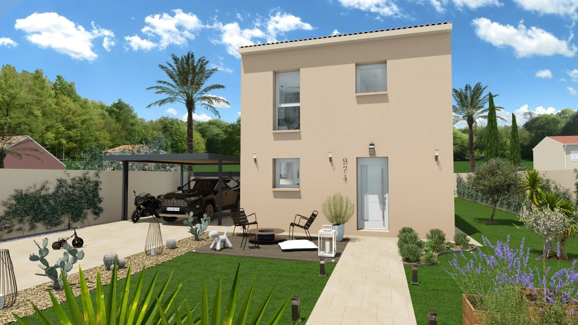 Maison neuve de 80 m² à Lieudieu avec 3 chambres, faible consommation et environnement paisible