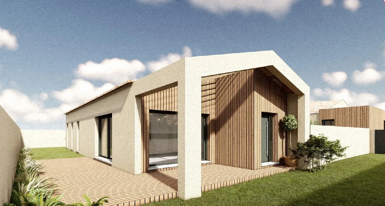 Terrain viabilisé de 353 m² à Valergues avec permis pour maison de plain-pied