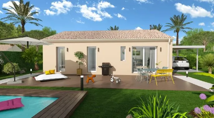 Maison neuve de 75 m² à Savas-Mépin avec 3 chambres et faible consommation énergétique