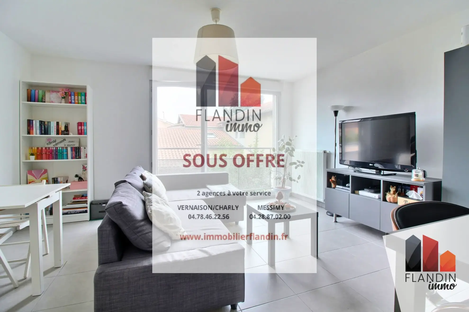 Appartement T2 lumineux de 49,7 m² avec garage à Brignais