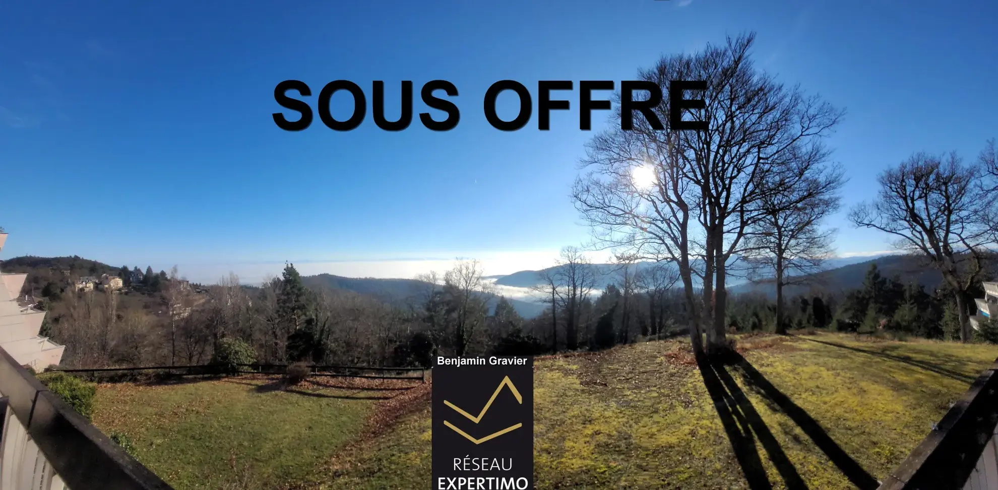 Studio à Trois-Epis avec vue panoramique, grand balcon, parking et cave - Exclu