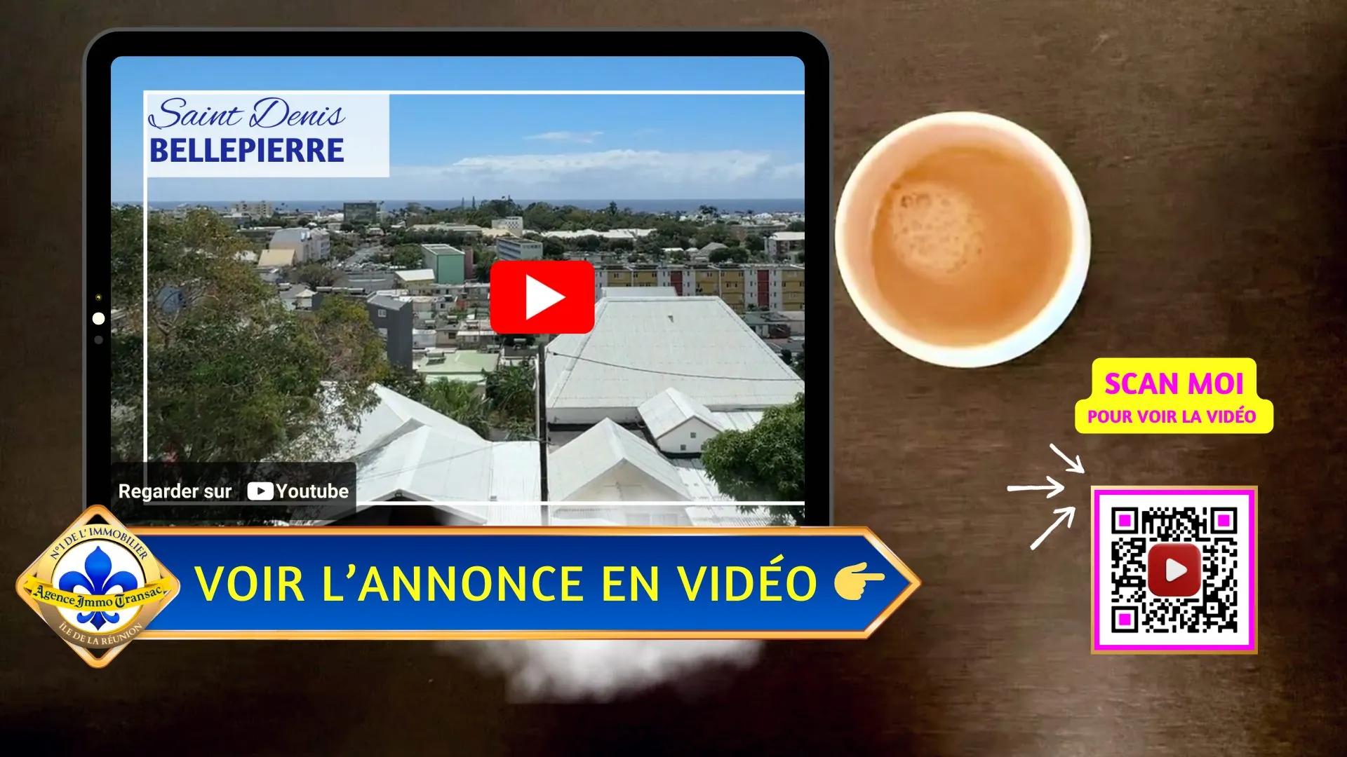 Appartement T2 à vendre à Saint-Denis Bellepierre avec vue dégagée - Opportunité à saisir 