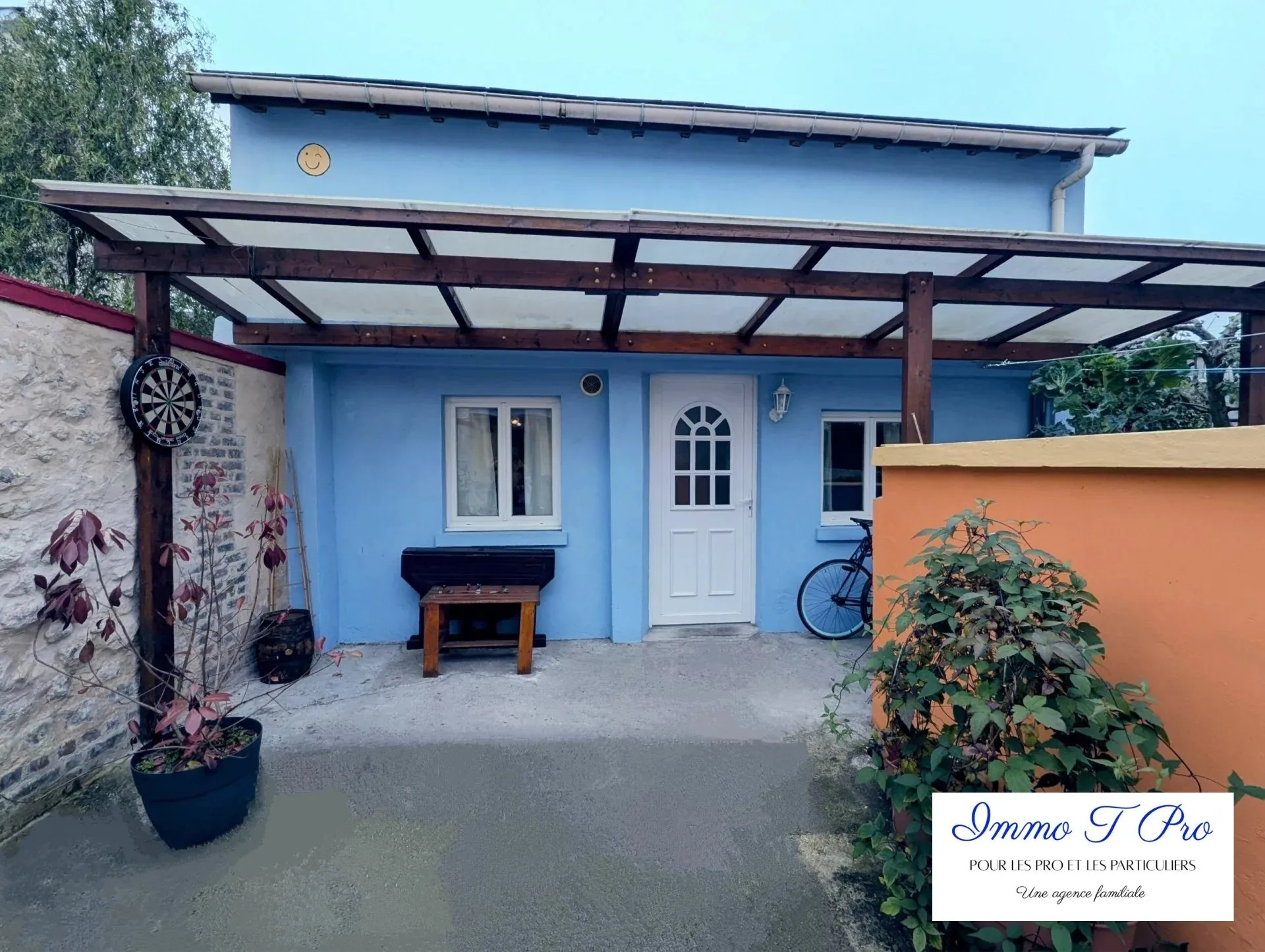 Maison de ville à vendre à Rouen secteur Saint Julien – 3 chambres, dépendance, cave et cour