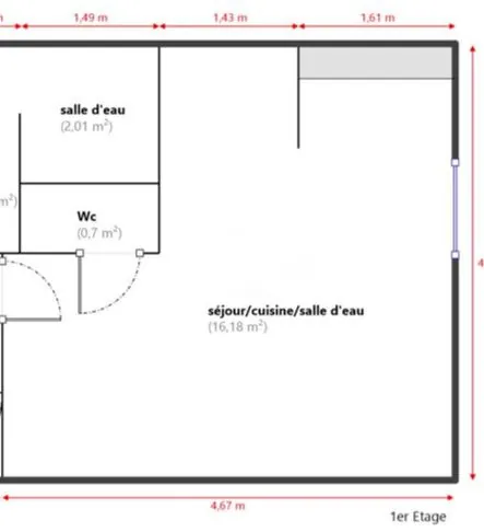 Studio rénové de 17m² au cœur du Panier, Marseille – idéal investissement locatif 