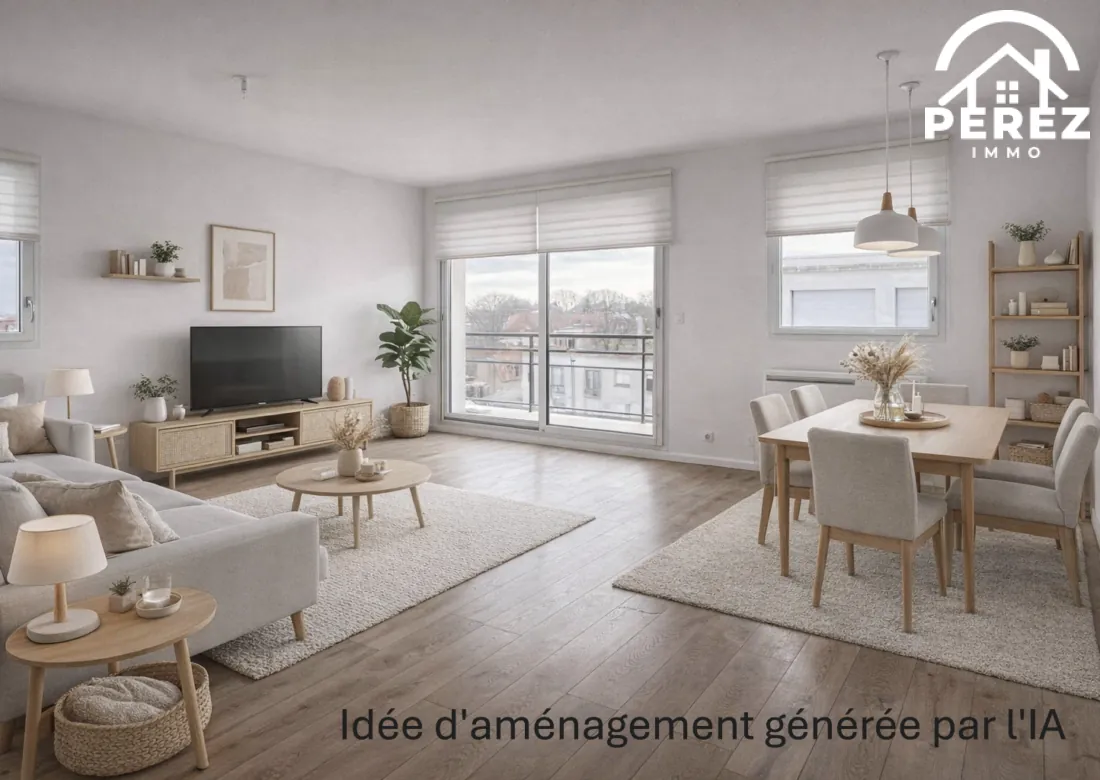 Appartement T3 Bis de 88 m² avec balcon, garage et cave à Roncq