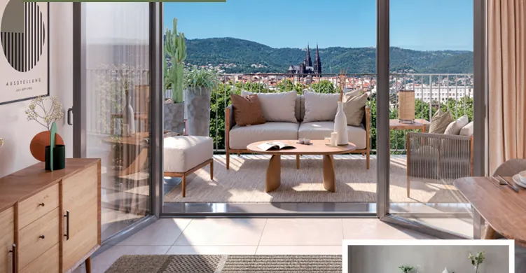 Appartement T3 neuf à Clermont-Ferrand last étage, livraison 2027, prix réduit 