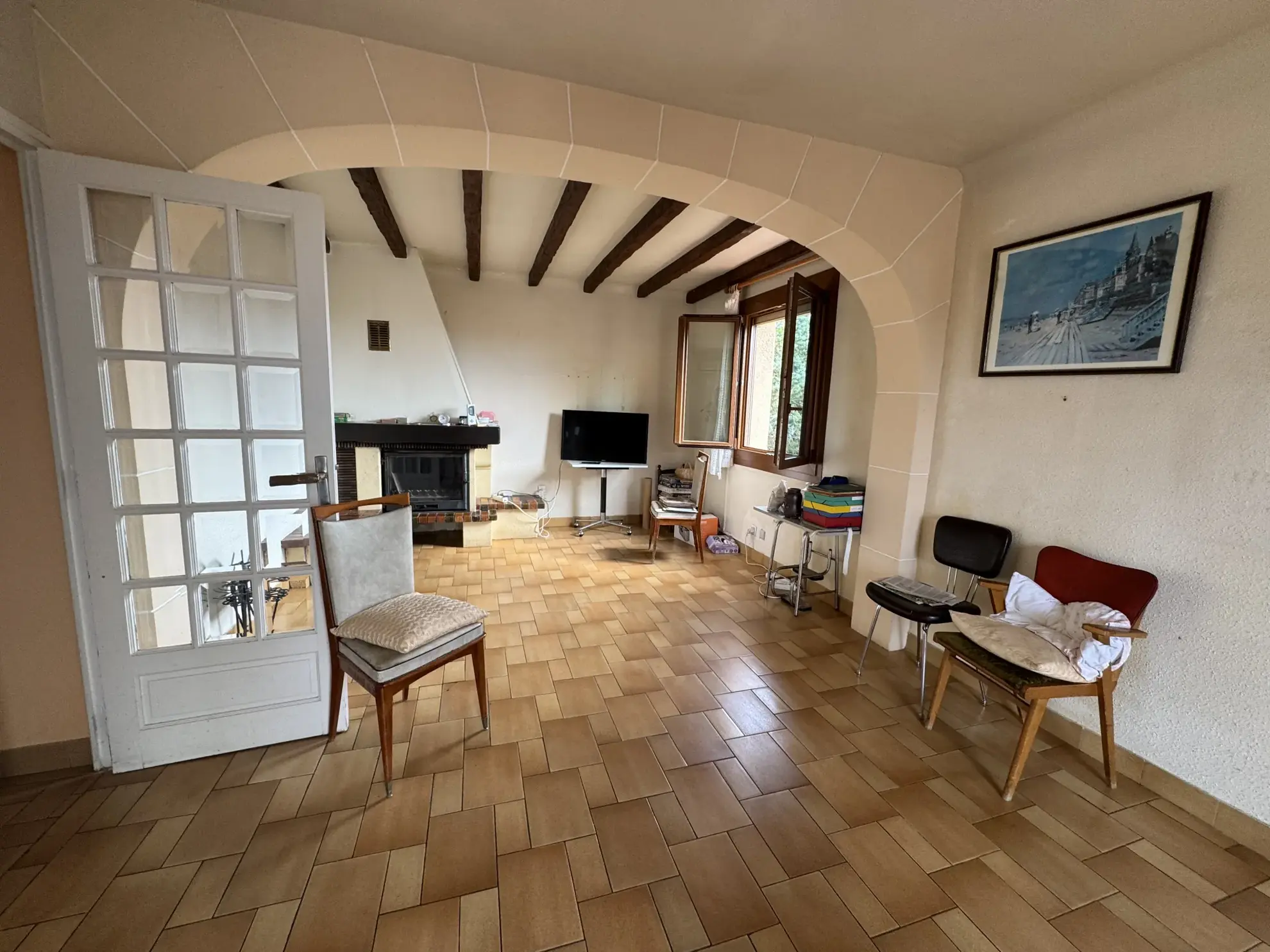 Maison familiale avec deux appartements, garage et jardin à Saint Féliu d'Avall 