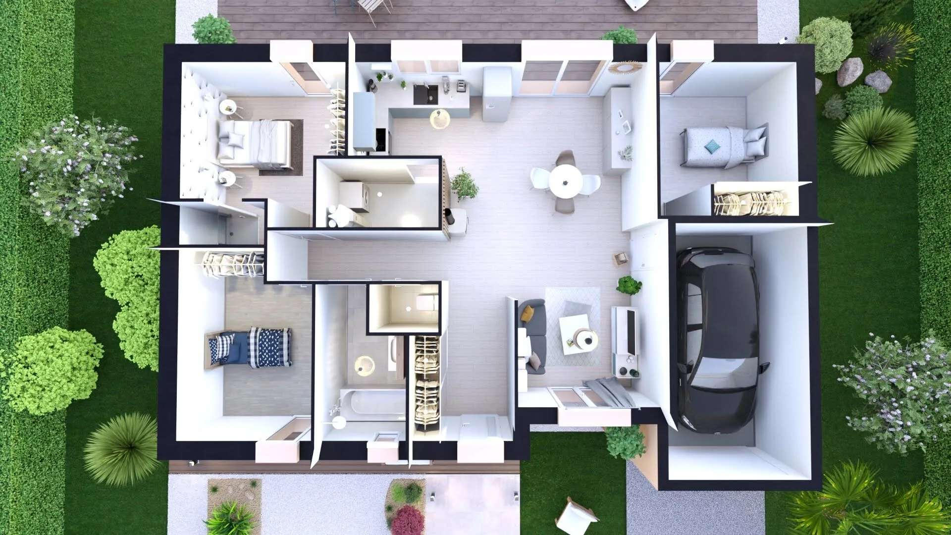 Maison neuve à Sablons avec 3 chambres, garage et prestations modernes 