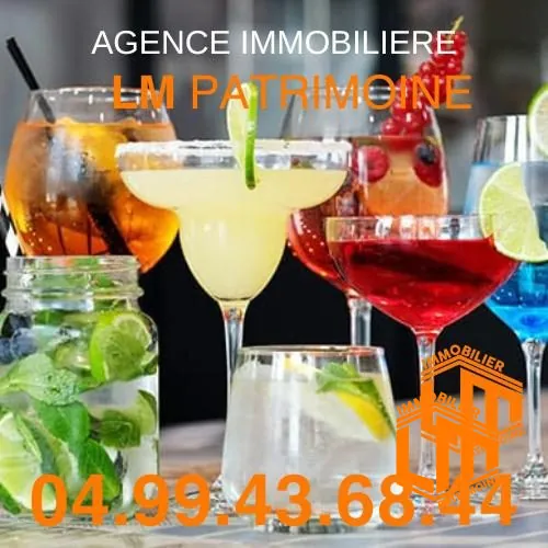 Salle de Restaurant Fonds de commerce de brasserie à vendre à Bessan avec licence 4 et terrasse