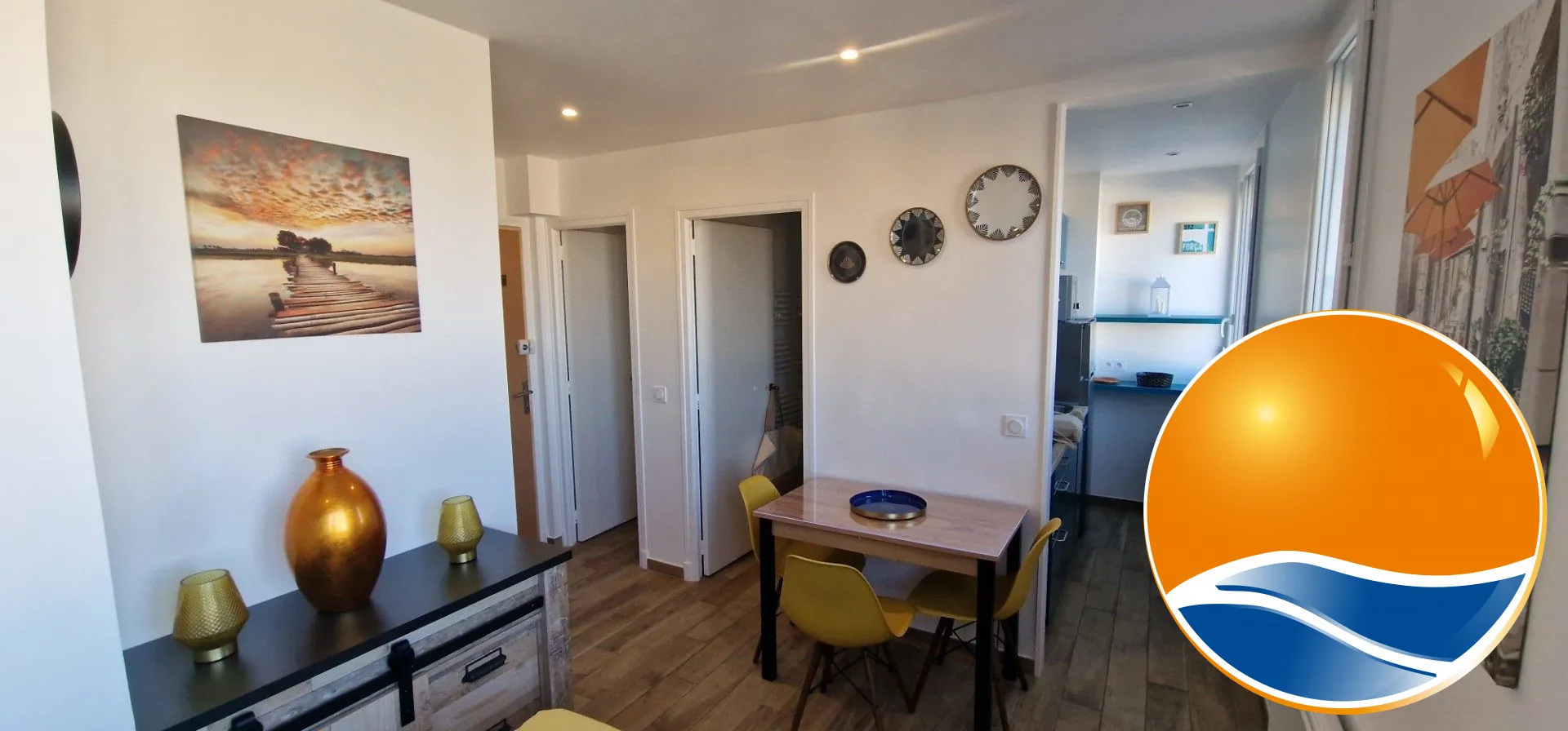 Appartement T1 rénové à Canet plage avec vue mer et ascenseur 