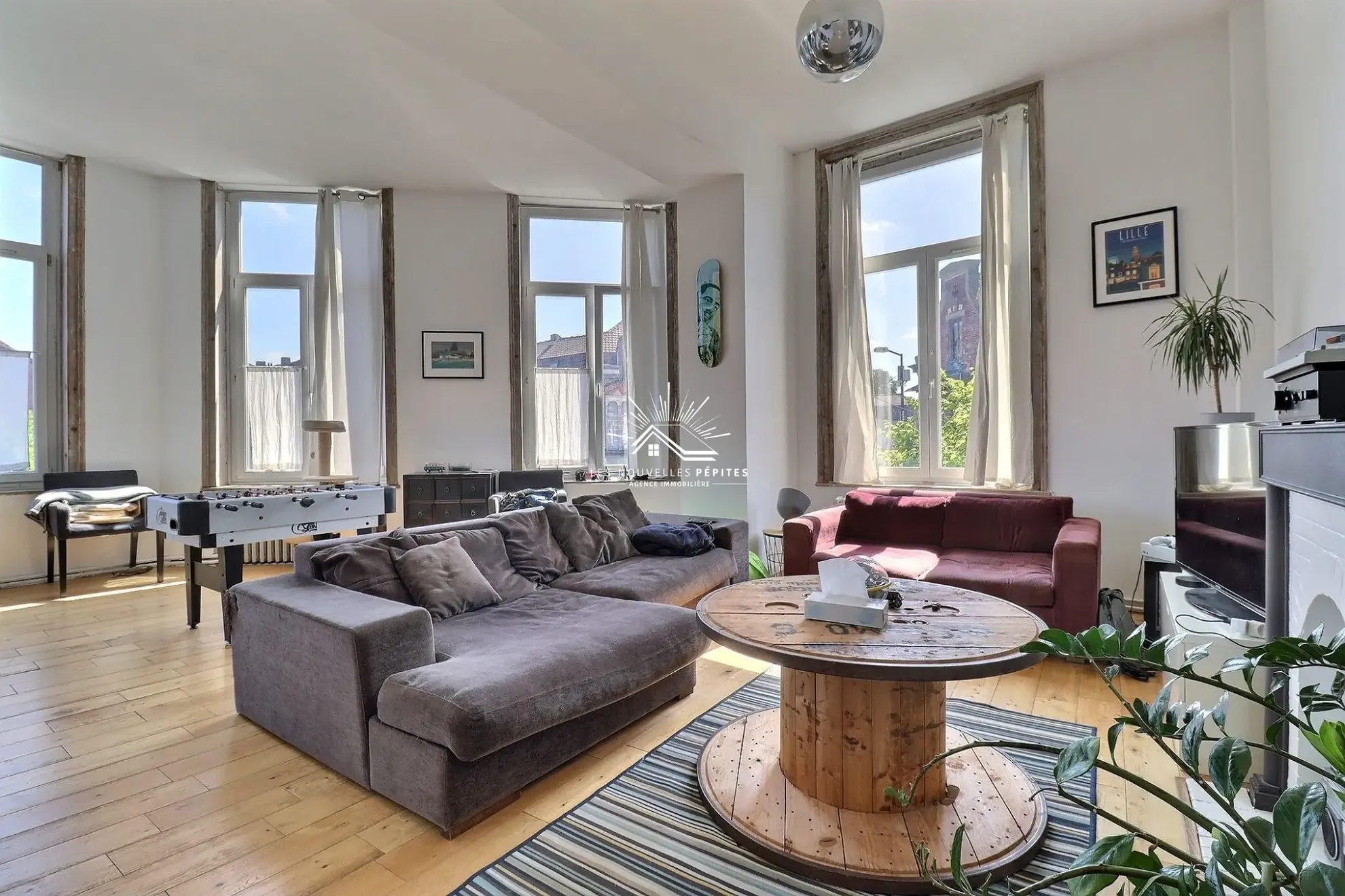 Appartement duplex de 124 m² avec 3 chambres et cave à Roubaix