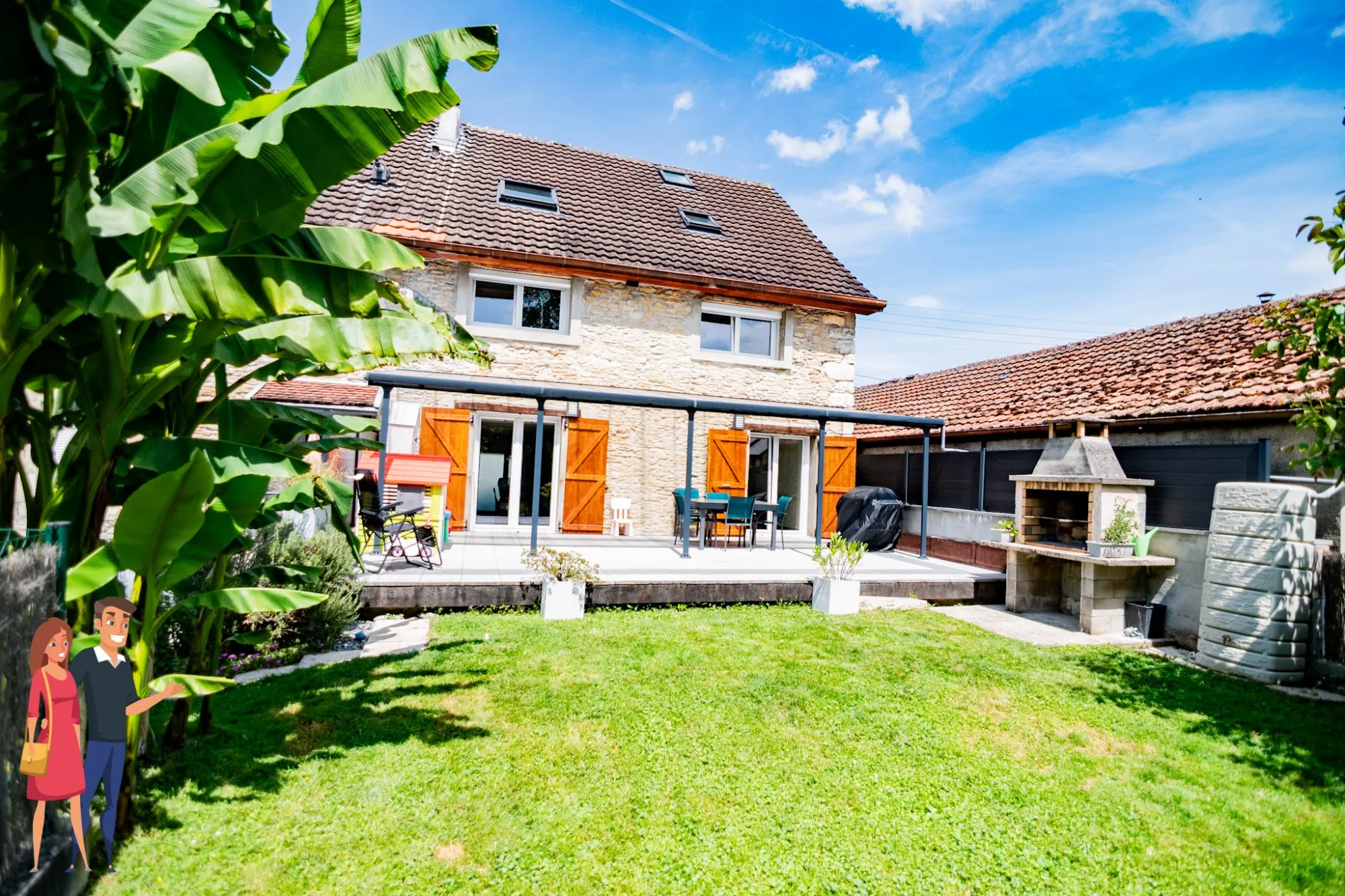Magnifique duplex avec terrasse, jardin et parking à Mandeure