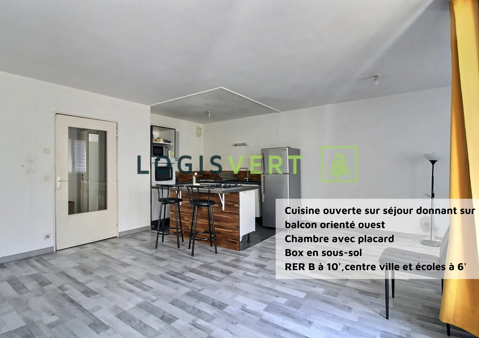 Appartement 2 pièces à Palaiseau avec balcon et box en vente